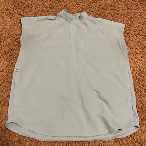 Figs light blue Womens scrub top size XS